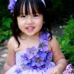 Flower Girl Dress. Gorgeous Lavender Hydrangeas..